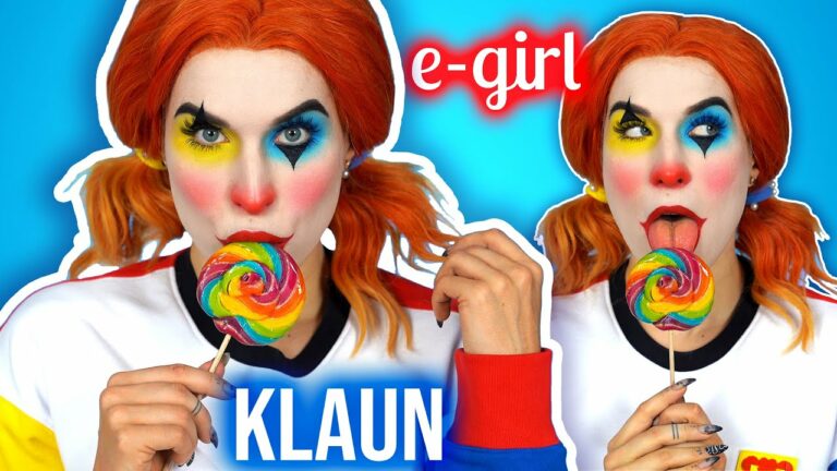 ♦ Łatwy makijaż na Halloween dla dziewczyn – KLAUN w stylu E-GIRL ♦ Agnieszka Grzelak Beauty