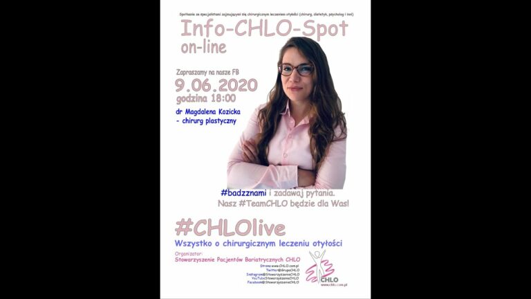 💻 #CHLOlive lek. med. Magdalena Kozicka – chirurg plastyczny odpowiada na pytania pacjentów