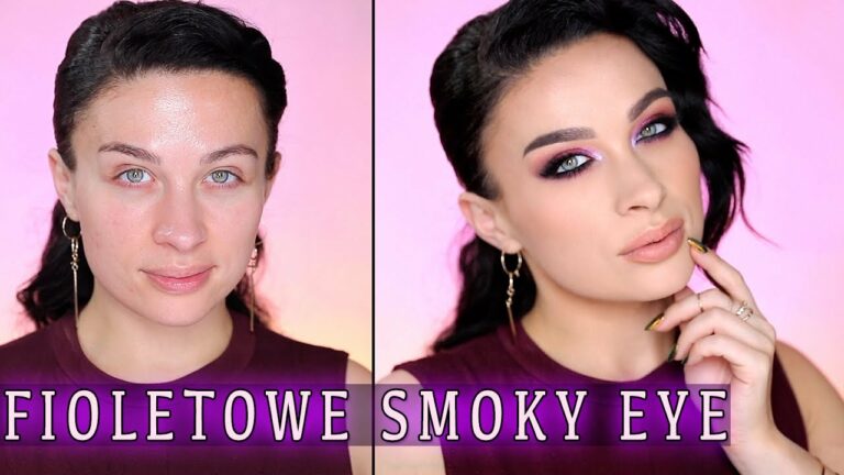 ? Fioletowe SMOKY EYE – makijaż krok po kroku ?