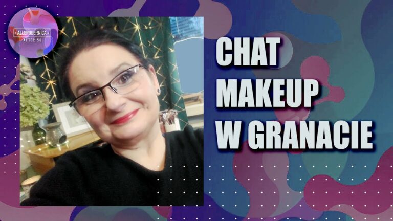 ? Granatowy CHAT makeup z kotem ? makijaż #50+ ?