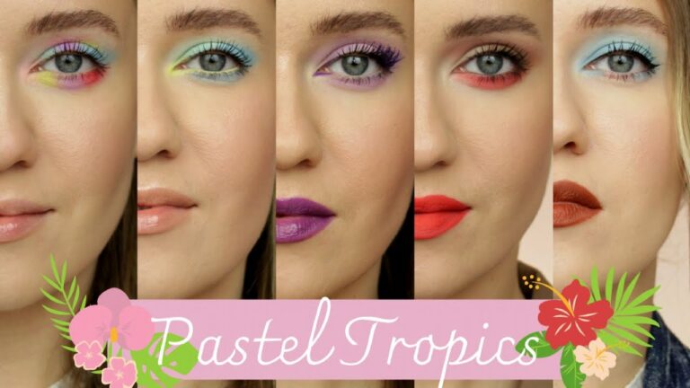 1 PALETA 5 MAKIJAŻY – "PASTEL TROPICS" LOVELY x MAGDA WOŁOSEWICZ