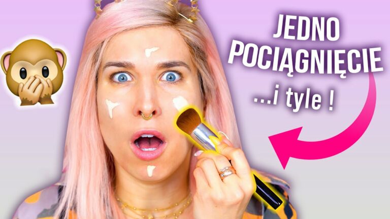 ♦ JEDNO POCIĄGNIĘCIE challenge! ? Cały makijaż bez odrywania pędzla! ♦ Agnieszka Grzelak Beauty