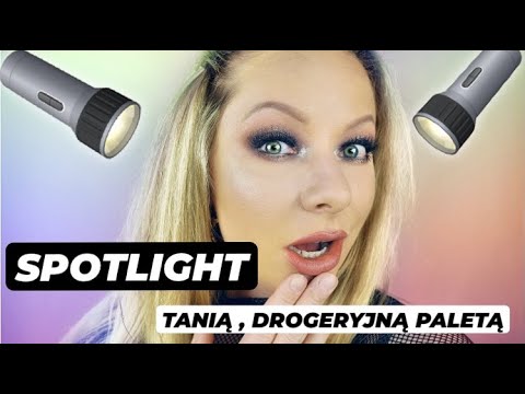 MAKIJAŻ SPOTLIGHT TANIĄ PALETĄ DROGERYJNĄ | LEKCJA MAKIJAŻU