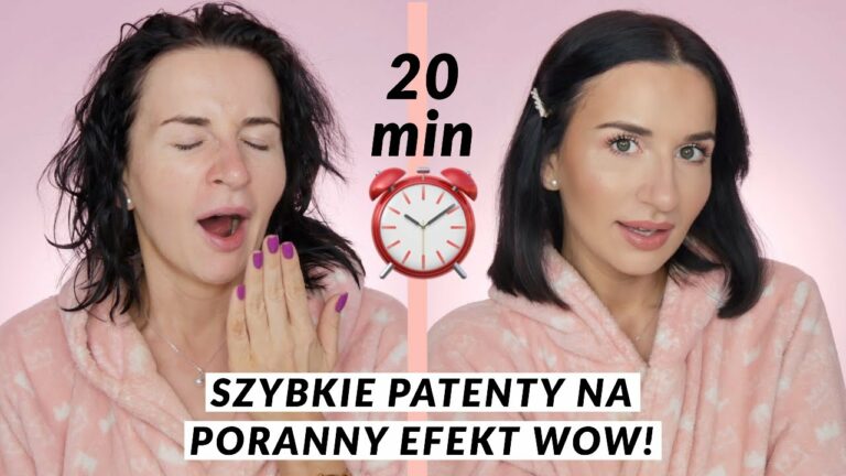 MÓJ PORANNY MAKIJAŻ I WŁOSY W 20 MINUT‼️TRIKI, KTÓRE UWIELBIAM❤️