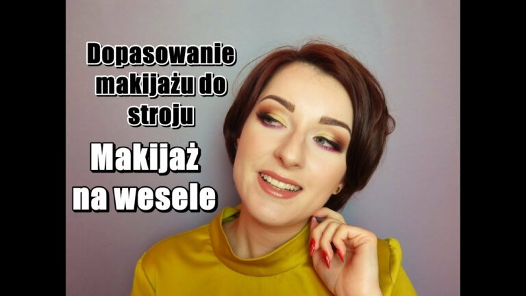 Makijaż oczu na wesele *opadająca powieka* złoto i róż