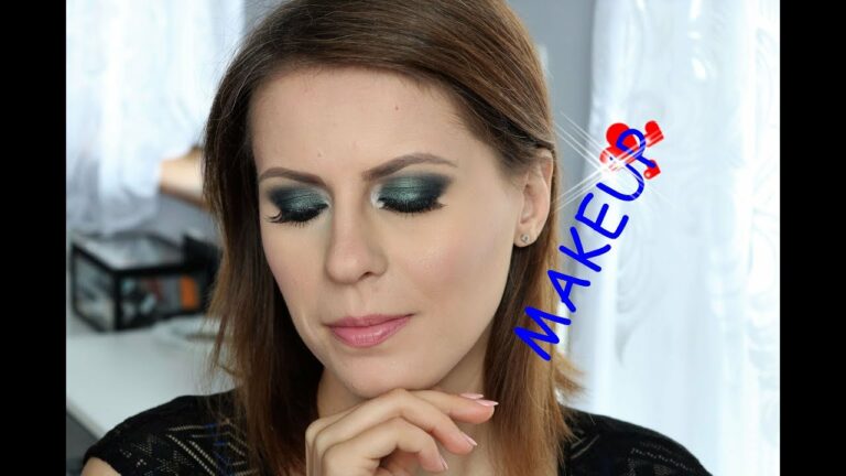 Makijaż wieczorowy || Smoky eyes w kolorze butelkowej zieleni