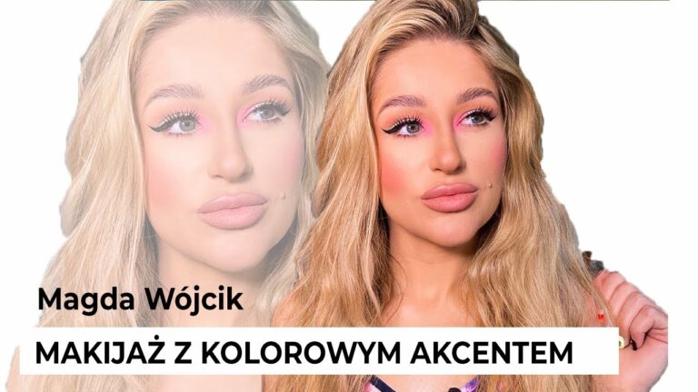 Makijaż z kolorowym akcentem z Magdą Wójcik| Klaudia Ewkowska