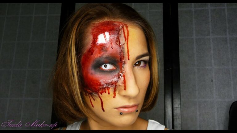 Makijaż zombie na halloween! Obdarta twarz, łatwy a efektowny! Makeup TUTORIAL Taida Make-up