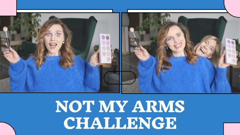 NOT MY ARMS CHALLENGE | Makijaż Mar rękoma Ka | chat makeup | klasyczna MarKa