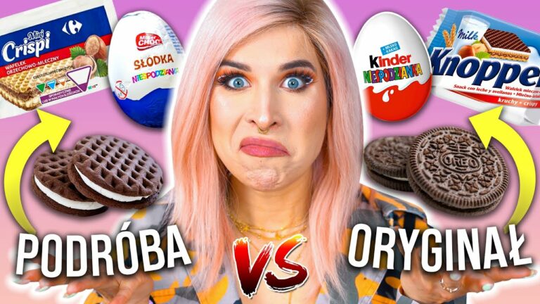 ORYGINALNE vs PODRÓBKA – TEST SŁODYCZY! czy je odróżnię? ? Aga Testuje | Agnieszka Grzelak Vlog