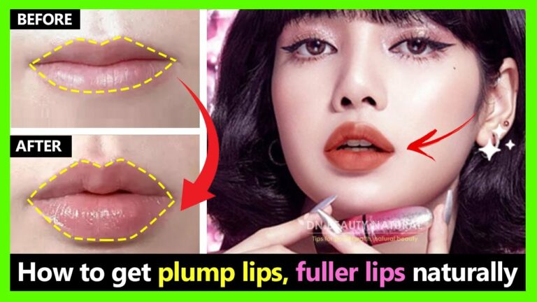 Only 4 Steps!! Get plump lips, fuller lips and beautiful natural lips | Korean Lips massage.