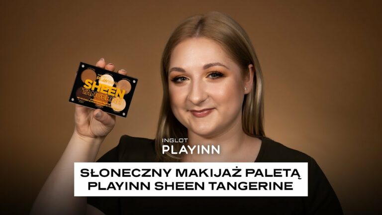 ☀️ Słoneczny makijaż paletą PLAYINN Sheen Tangerine | INGLOT | Agnieszka