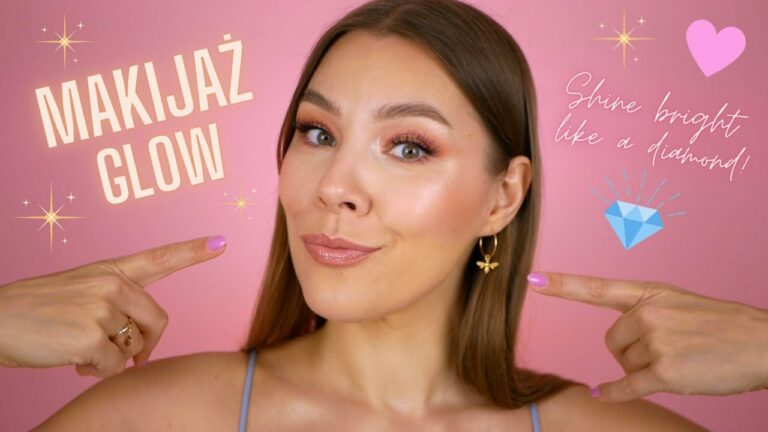 Tutorial do ROZŚWIETLONEGO makijażu GLOW! ✨? WET LOOK VIBES! ?