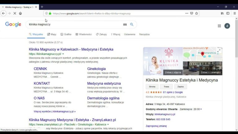 klinika magnuccy katowice – fałszowanie opinii google, nieudana operacja plastyczna