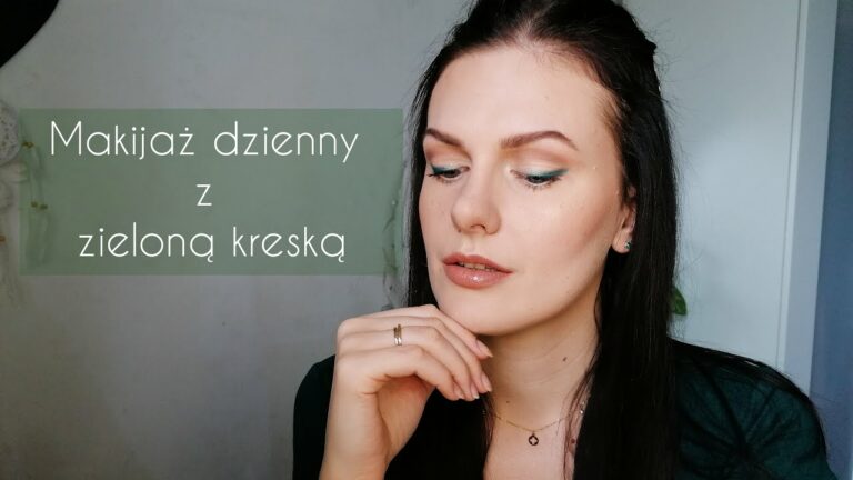 ❀Makijaż dzienny z zieloną kreską ❀