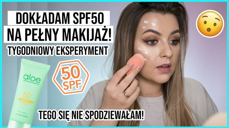 Co się stało z moją skórą PO TYGODNIU nakładania SPF50 na PEŁNY MAKIJAŻ? | lamakeupebella