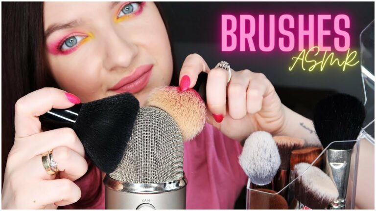 BRUSHES • Wszystkie Moje Pędzle Do Makijażu • W Akcji z Blue Yeti • ASMR Po Polsku