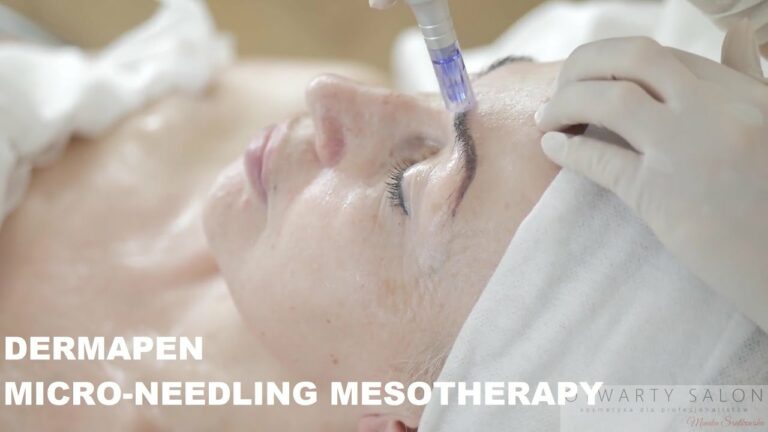 Dermapen – mezoterapia mikroigłowa /microneedling mesotherapy skin facial procedure ASMR PL