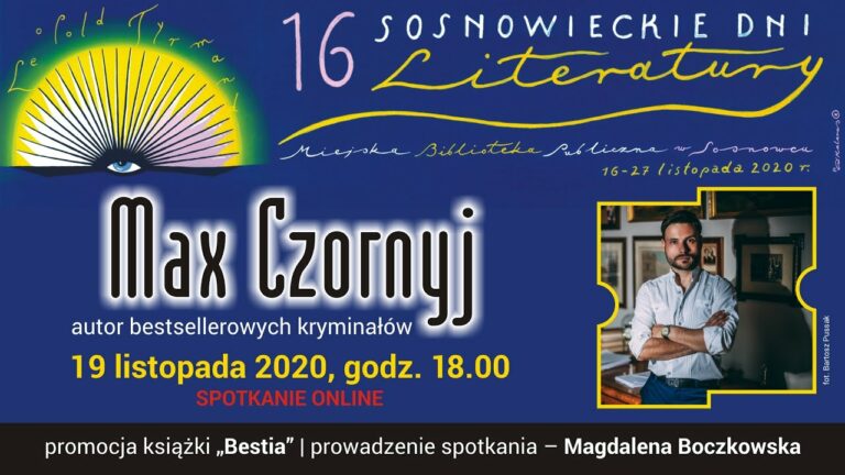 Spotkanie z Maxem Czornyjem w ramach 16. Sosnowieckich Dni Literatury