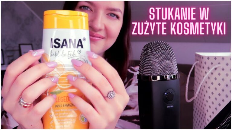 Tapping On Beauty Products • Stukanie w Zużyte Kosmetyki • Szept • ASMR Po Polsku