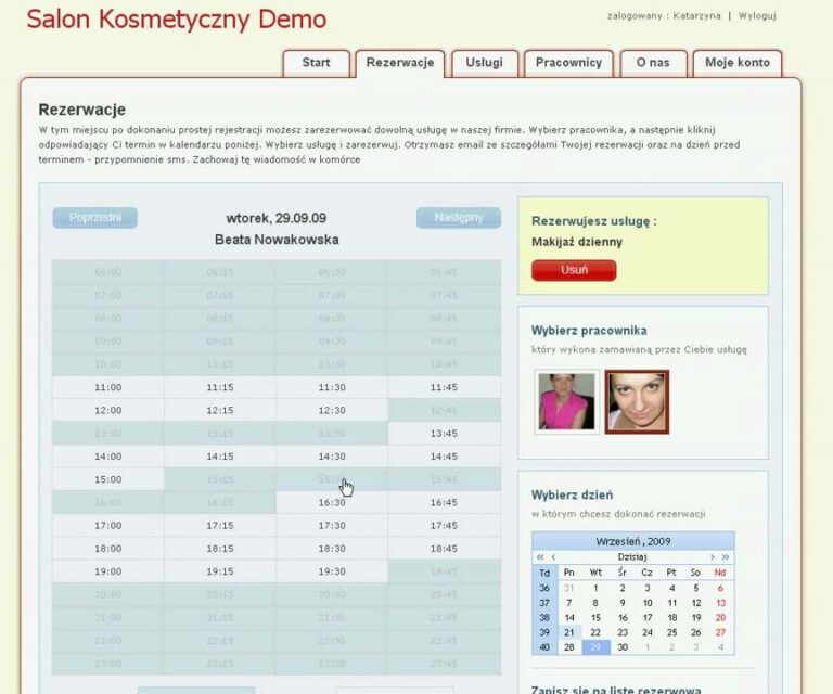 Zapisy24,Salon Kosmetyczny,Salon Fryzjerski,rezerwacja usługi z mojego kont