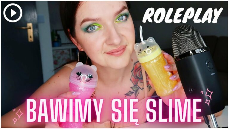 ASMR ROLEPLAY • Przyszłaś Do Mnie Na Zabawę Ze SLIME • Szept Dźwięki • ASMR Po Polsku