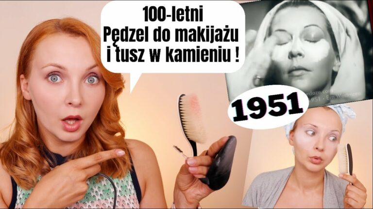 Odtwarzam tutorial makijażowy z roku 1951 ! ? Mój pierwszy raz z tuszem w kamieniu