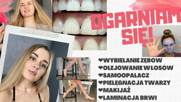 ?TOTALNE GRWM – wybielanie zębów, olejowanie, samoopalacz, makijaż, pielęgnacja, laminacja brwi⭐️