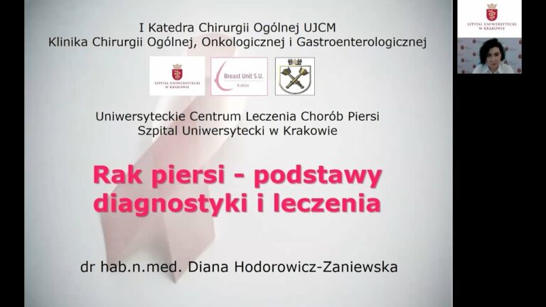 „Postępy w leczeniu raka piersi” – dr hab. n. med. Diana Hodorowicz-Zaniewska