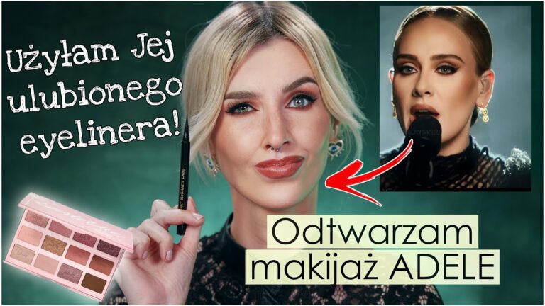 Odtwarzam MAKIJAŻ ADELE!⭐️-Testuję jej ULUBIONY EYELINER i moją pierwszą paletę Tarte😬- Udało się?