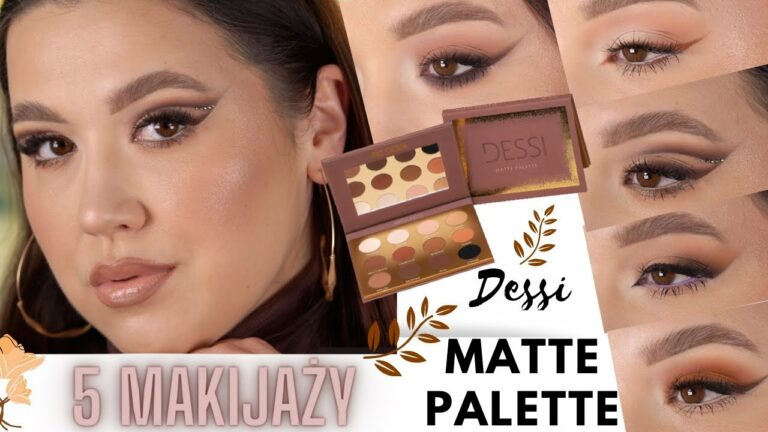 Test | DESSI MATTE PALETTE || 5 makijaży | Test WSZYSTKICH CIENI || Niespodzianka z okazji 10K ❤️