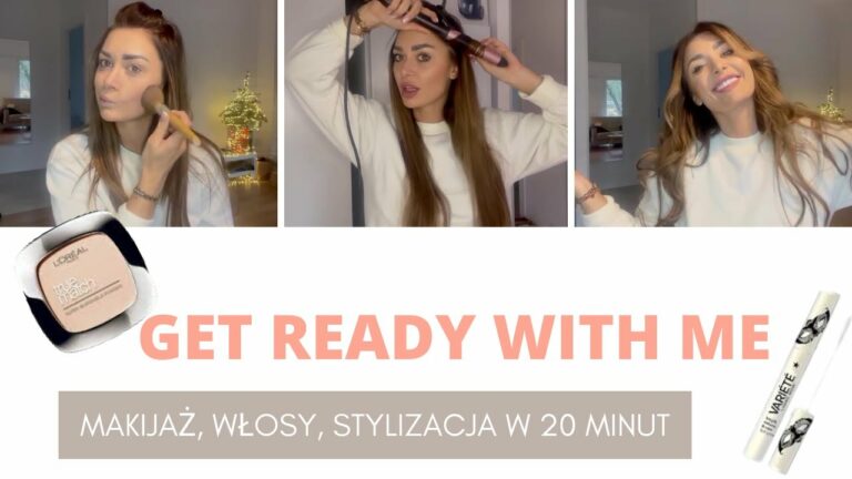 GET READY WITH ME| Makijaż, włosy, stylizacja w 20 minut