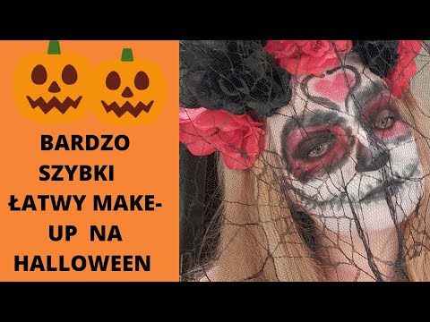 HALLOWEEN:SZYBKI ŁATWY MAKIJAŻ LA CATARINA DE MUERTOS.💀🎃            #polecane #Halloween#makijaż