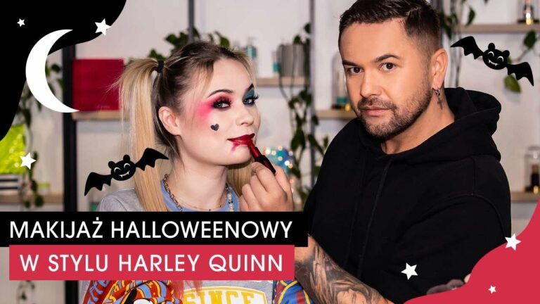 MAKIJAŻ HALLOWEENOWY W STYLU HARLEY QUINN | Tutorial z marką Smashbox! 👻