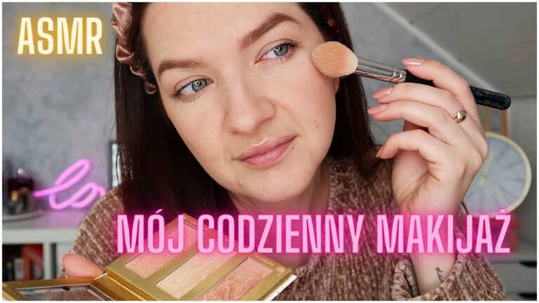 Mój Codzienny Makijaż • Dźwięki Kosmetyków • Tapping Whispering • ASMR Po Polsku