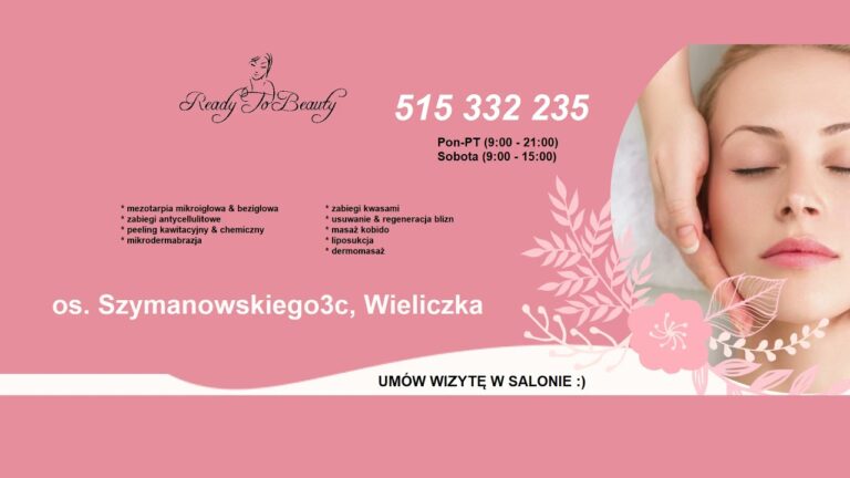 Ready to Beauty – mikrodermabrazja, peeling kawitacyjny, usuwanie trądziku & blizn | Wieliczka