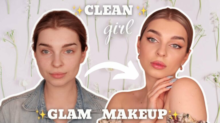 CLEAN GIRL MAKEUP ✨ WERSJA GLAM✨ MAKIJAŻ NA WESELE