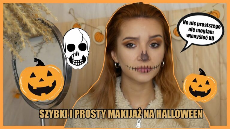 MEGA SZYBKI I MEGA PROSTY MAKIJAŻ NA HALLOWEEN 💀 | CZASZKA