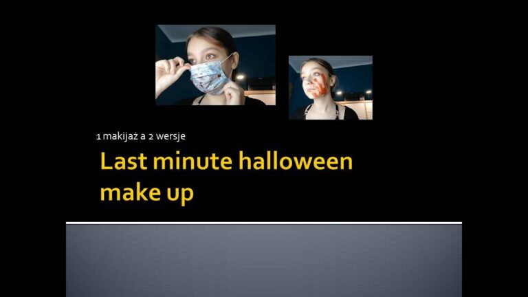 Makijaż last minute na halloween w 2 wersjach! – 2022r. | ZB Beauty